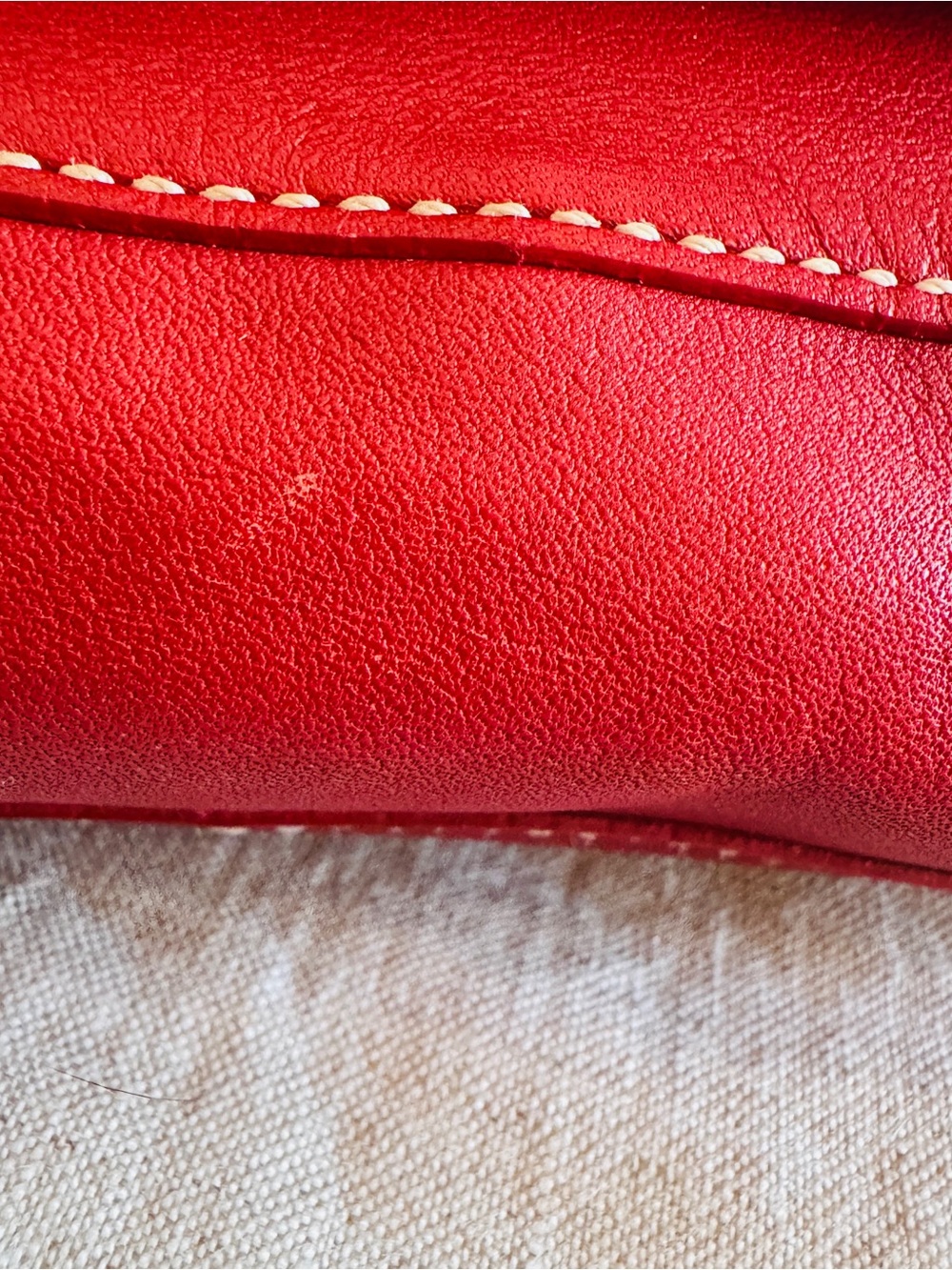 ♥️ Vintage Coach Soho Flap Shoulder Bag 4280 Red Glove Tanned Leather Y2K 2004 - Picture 7 of 12